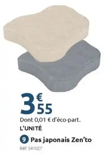 Mr Bricolage Pas japonais zen'to offre