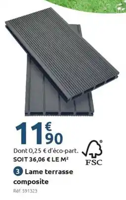 Mr Bricolage Lame terrasse composite offre
