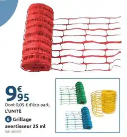 Mr Bricolage Grillage avertisseur offre