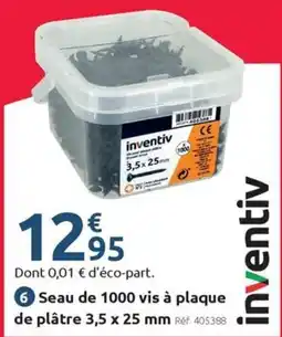 Mr Bricolage Seau de 1000 vis à plaque de plâtre offre