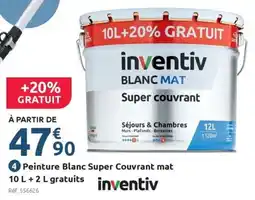 Mr Bricolage Peinture blanc super couvrant mat offre