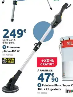 Mr Bricolage Ponceuse plâtre 400 w offre