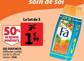 Auchan Fa gel douche offre