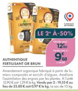 Point Vert Authentique fertilisant or brun offre