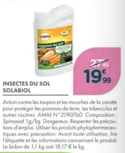 Point Vert Insectes du sol solabiol offre