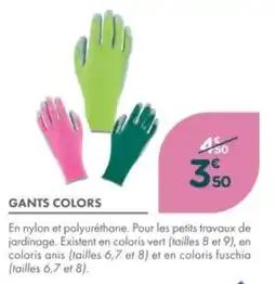 Point Vert Gants colors offre