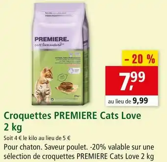 Maxi Zoo Premiere croquettes cats love offre
