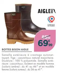 Point Vert Bottes bison aigle offre
