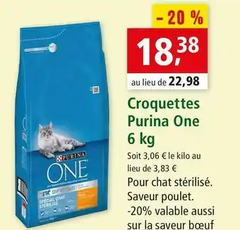 Maxi Zoo Purina one croquettes offre