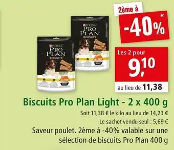 Maxi Zoo Purina biscuits pro plan light offre