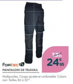 Point Vert Pantalon de travail fortec offre