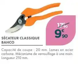 Point Vert Sécateur classique bahco offre