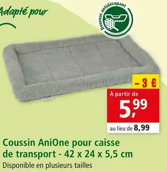 Maxi Zoo Anione coussin pour caisse de transport offre