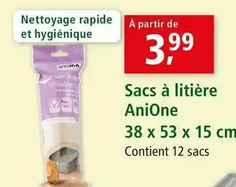 Maxi Zoo Anione sacs à litière 38 x 53 x 15 cm offre