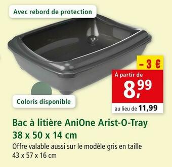Maxi Zoo Anione bac à litière arist-o-tray offre