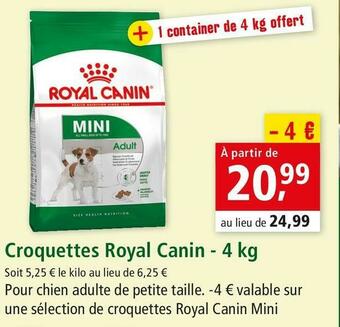 Maxi Zoo Royal canin croquettes offre