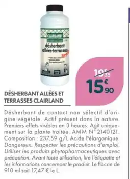 Point Vert Désherbant allées et terrasses clairland offre