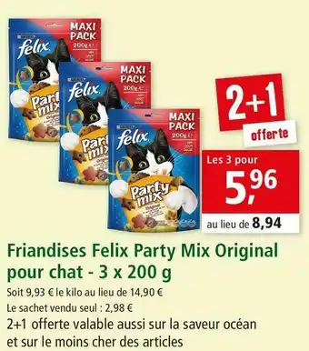 Maxi Zoo Felix friandises felix party mix original pour chat offre