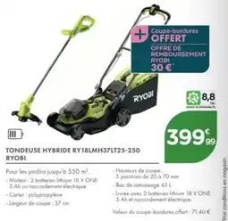 Point Vert Tondeuse hybride ry18lmh37lt25-250 offre
