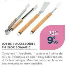 Point Vert Lot de 3 accessoires en inox somagic offre