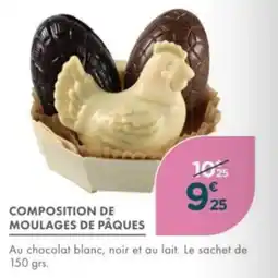 Point Vert Composition de moulages de pâques offre