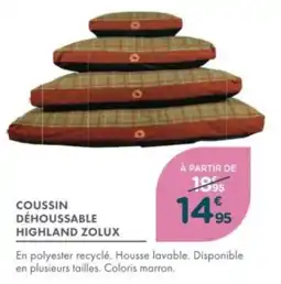 Point Vert Coussin déhoussable highland zolux offre