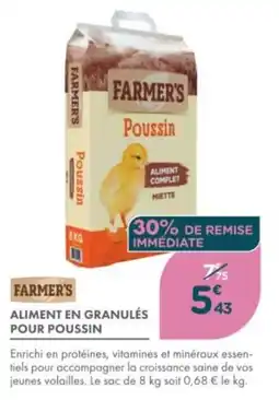 Point Vert Aliment en granulés pour poussin farmer's offre