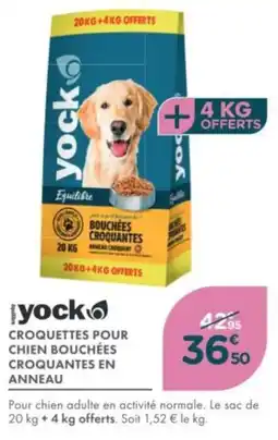Point Vert Yock croquettes pour chien bouchées croquantes en anneau offre