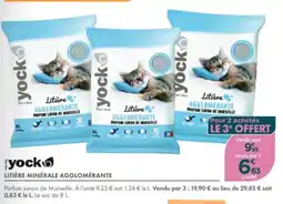 Point Vert Yock litière minérale agglomérante offre