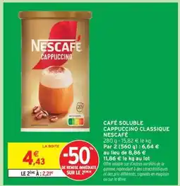 Intermarché Nescafe Cappuccino offre