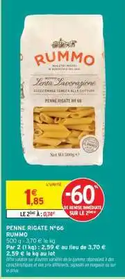 Intermarché PENNE RIGATE N°66 offre