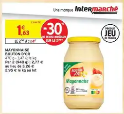 Intermarché MAYONNAISE BOUTON D'OR offre
