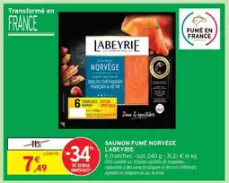 Intermarché Saumon Fumé Norvège 'Labeyrie' offre