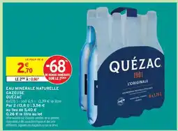 Intermarché Eau Minerale Naturelle Gazeuse Quezac offre