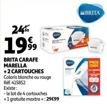 Brita brita carafe marella + 2 cartouches