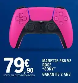 E.Leclerc MANETTE PS5 V3 ROSE “SONY” offre