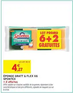 Intermarché ÉPONGE GRATT & FLEX X6 SPONTEX offre