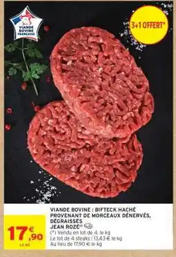 Intermarché Viande Bovine : Bifteck Haché offre