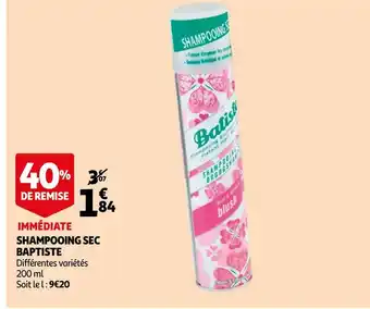 Auchan Baptiste shampooing sec offre