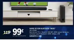 E.Leclerc BARRE DE SON BLUETOOTH “MUSE” offre
