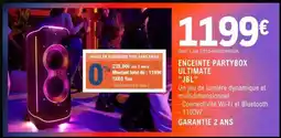 E.Leclerc ENCEINTE PARTYBOX ULTIMATE JBL offre