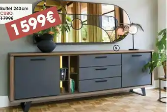 H&H Buffet cubo avec éclairage led offre
