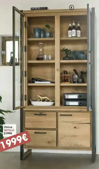 H&H Vitrine avec éclairage led offre