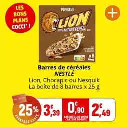 Coccimarket Barres de céréales nestlé offre