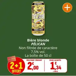 Coccimarket Bière blonde pélican offre