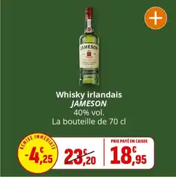 Coccimarket Whisky irlandais jameson offre