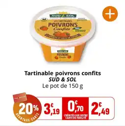 Coccimarket Tartinable poivrons confits sud & sol offre