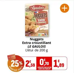 Coccimarket Nuggets extra croustillant le gaulois offre
