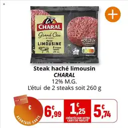 Coccimarket Steak haché limousin charal offre