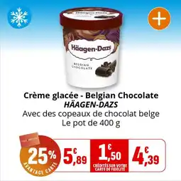 Coccimarket Crème glacée belgian chocolate häagen-dazs offre